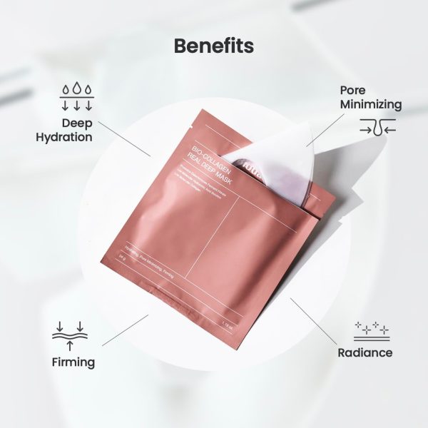 01 Pc Bio-collagen Real Deep Mask, Hydrating Over Night, Facial Sheet Mask