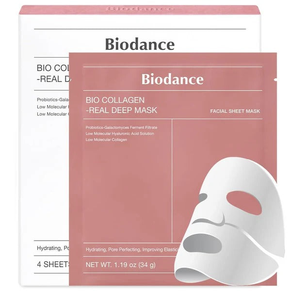 01 Pc Bio-collagen Real Deep Mask, Hydrating Over Night, Facial Sheet Mask