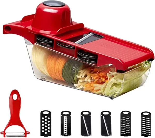 10 In 1 Mandolin Slicer Vegetable Cutter With Stainless Steel Blade