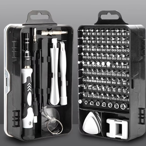115-in-1 Precision Magnetic Screwdriver Set – Stainless Steel