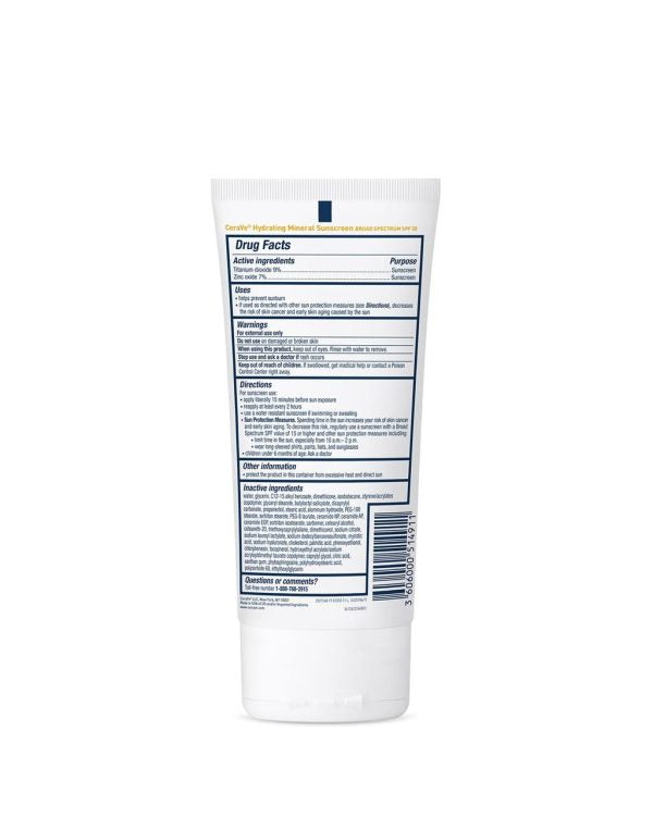 Cerave Hydrating Mineral Sunscreen Spf 100 Ml – Cerave Hydrating Sun Block