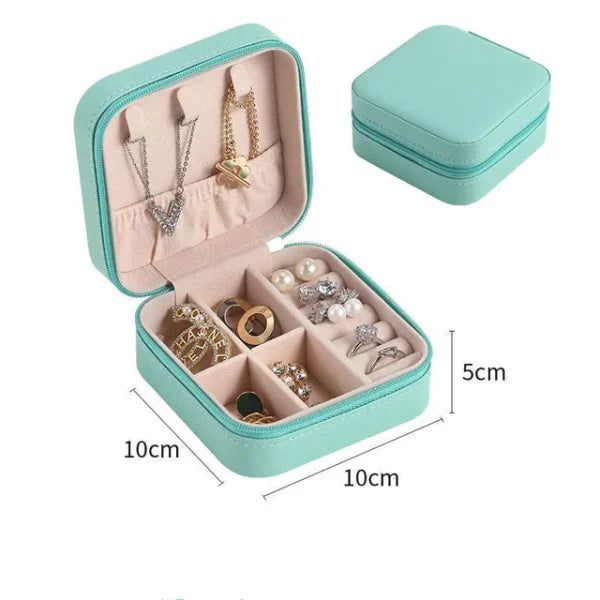 Jewelry Storage Box Leather Jewelry Stand Earrings Ring Box Cosmetics Beauty