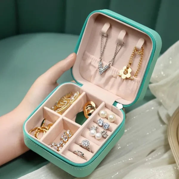 Jewelry Storage Box Leather Jewelry Stand Earrings Ring Box Cosmetics Beauty
