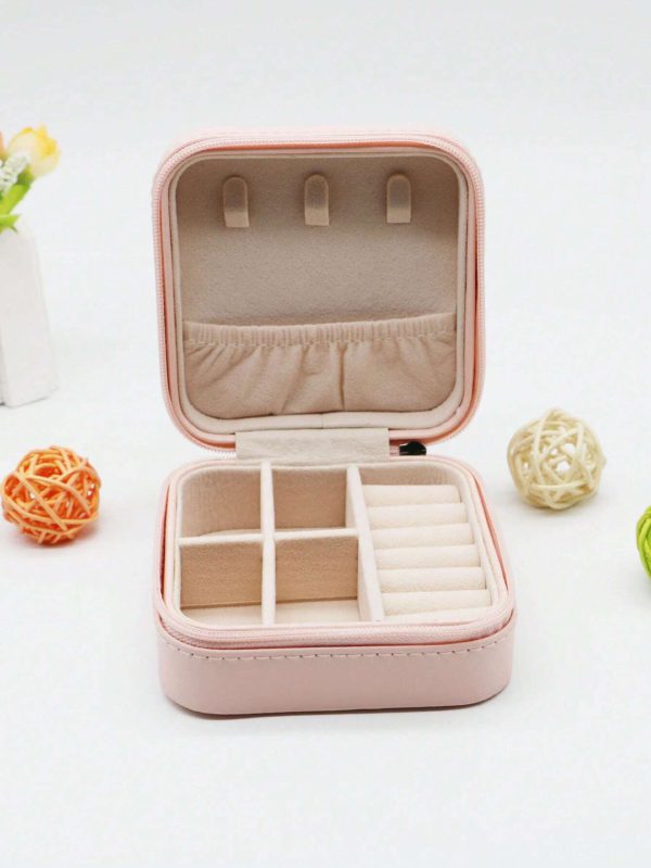 Jewelry Storage Box Leather Jewelry Stand Earrings Ring Box Cosmetics Beauty