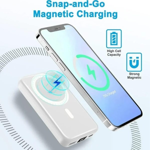 Magsafe Compatible 10,000mah Magnetic Wireless Power Bank –