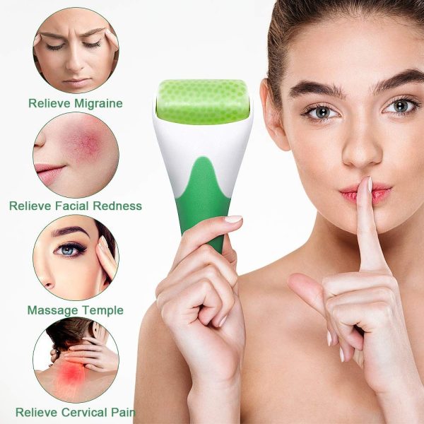 Marzahar Ice Roller For Face & Eye Puffiness Relief, Cold Gel Ice Face Roller