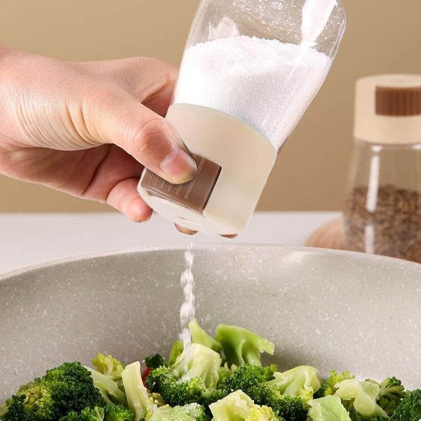 Measurable Control Spice Bottle –spice Jar With Press Control Cap
