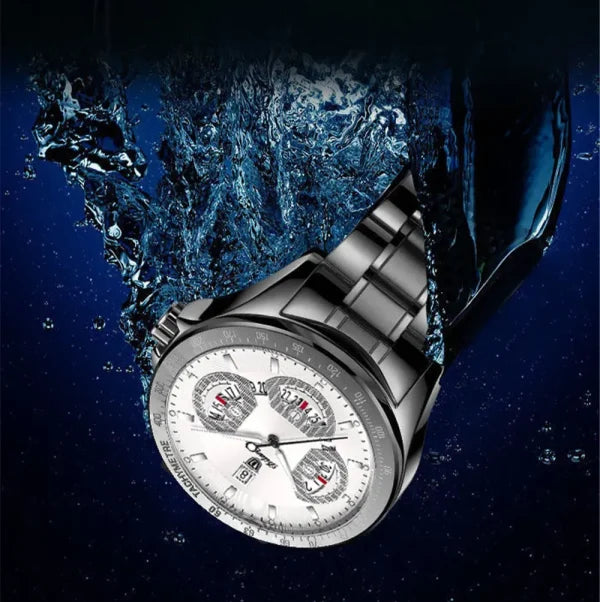 Men’s Watches Luxury Waterproof Calendar Wrist Watch Business Casual Quartz