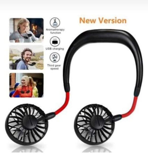 Neck Fan Adjustment Fan Hands-free Hanging Rechargeable Mini Sports Fans
