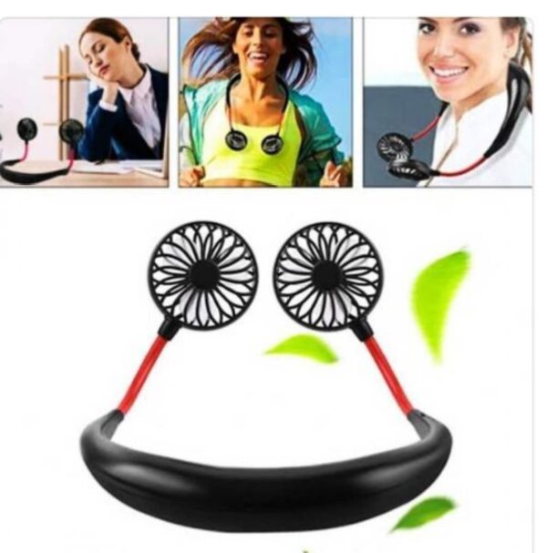 Neck Fan Adjustment Fan Hands-free Hanging Rechargeable Mini Sports Fans
