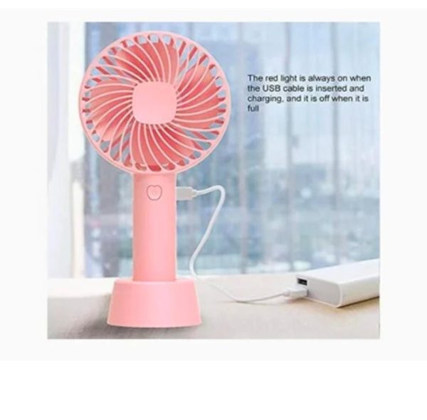 Portable Usb Rechargeable Fan | Handheld 3 Speed Strong Wind Electric