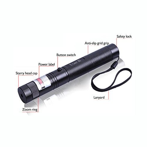 Jy-303 Green Laser Pointer – Rechargeable With Lock Key, Charger
