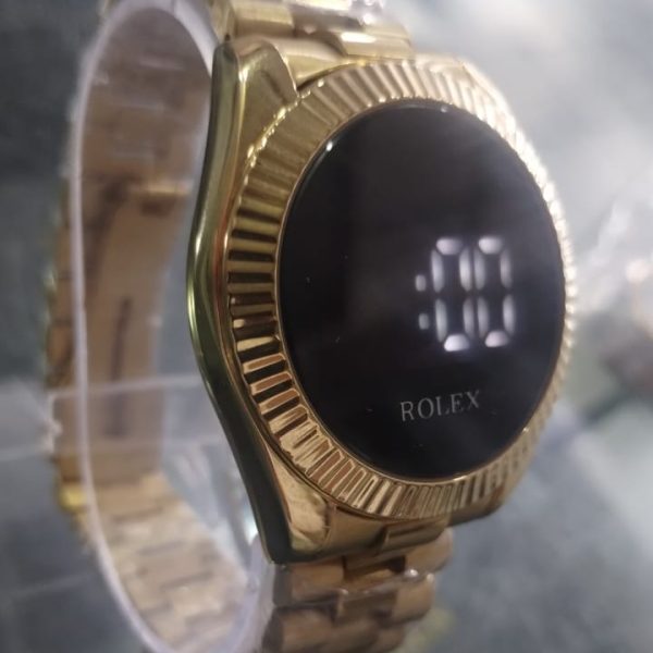 Rolex Style Digital Watches Fashion Stainless Steel Watch