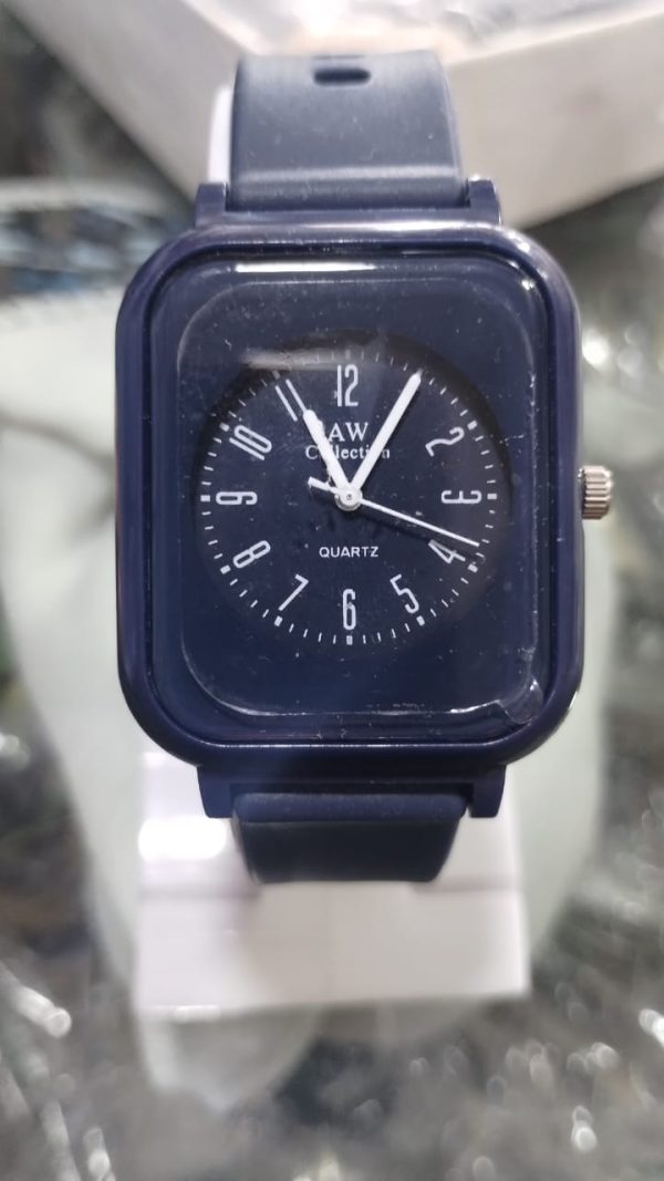Silky Soft Strap Silicon Watch In Aesthetic Colors / Square Case