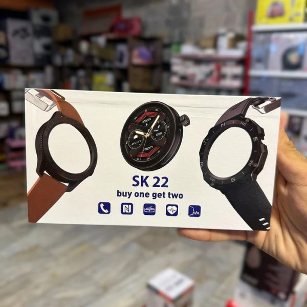 Sk 22 Smartwatch With 2 Watch Body And 2 Stripes Amoled Display
