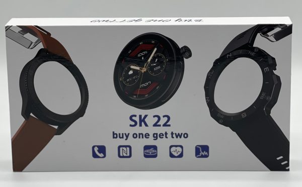 Sk 22 Smartwatch With 2 Watch Body And 2 Stripes Amoled Display