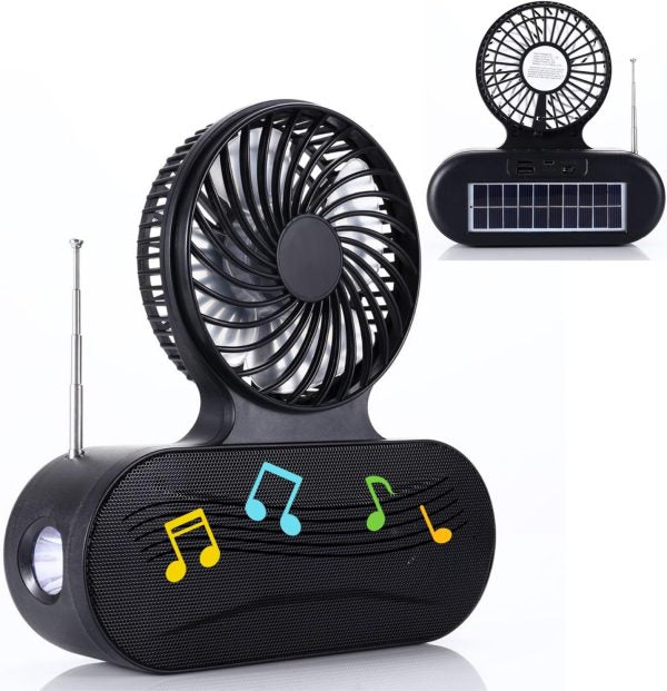 Solar Fan Bluetooth Speaker