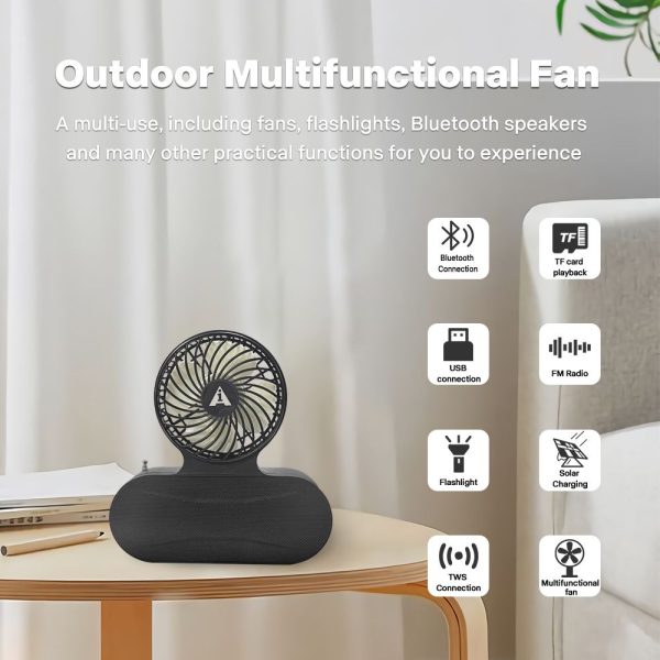Solar Fan Bluetooth Speaker