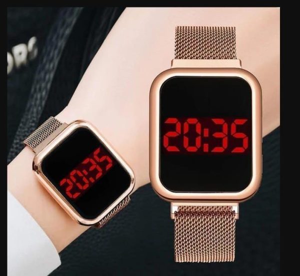 Touch Led Magnet Watch Fashion Casual Sports Men’s
