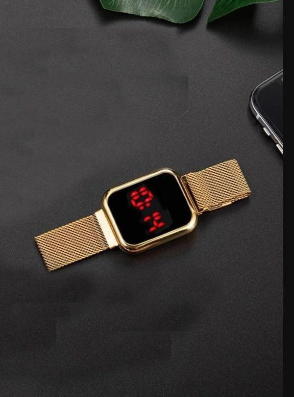 Touch Led Magnet Watch Fashion Casual Sports Men’s