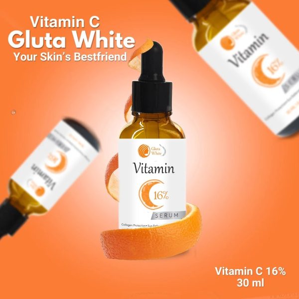 Vitamin C Serum For Face Glowing & Dark Spots | Gluta White Vitamin C 16%