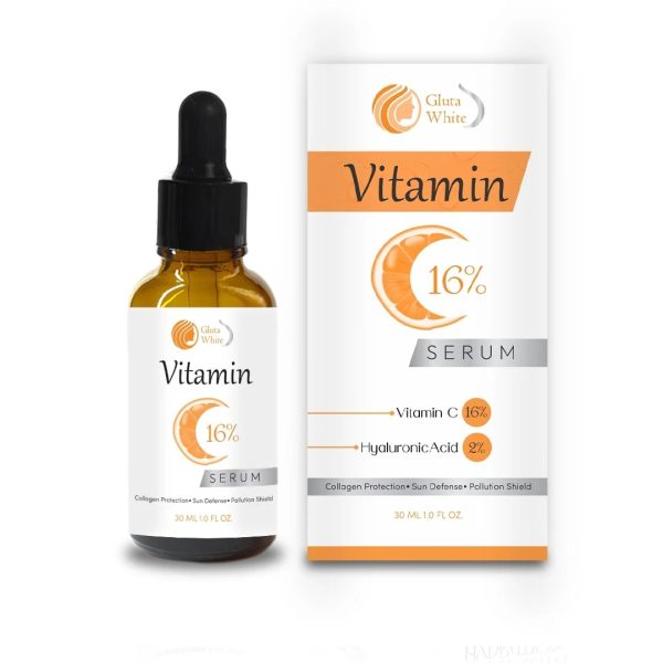 Vitamin C Serum For Face Glowing & Dark Spots | Gluta White Vitamin C 16%