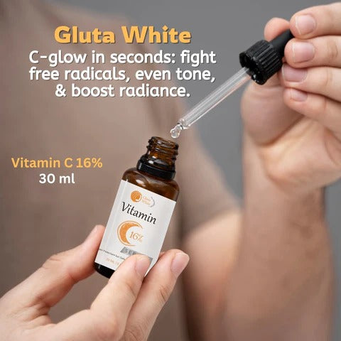 Vitamin C Serum For Face Glowing & Dark Spots | Gluta White Vitamin C 16%