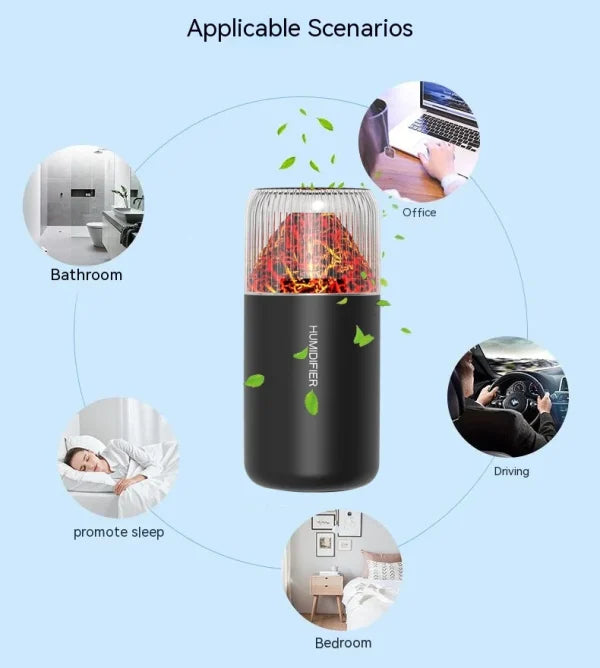 Volcano Usb Mini Air Humidifier Car Mist Spray Maker
