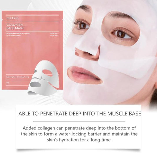01 Pc Bio-collagen Real Deep Mask, Hydrating Over Night, Facial Sheet Mask