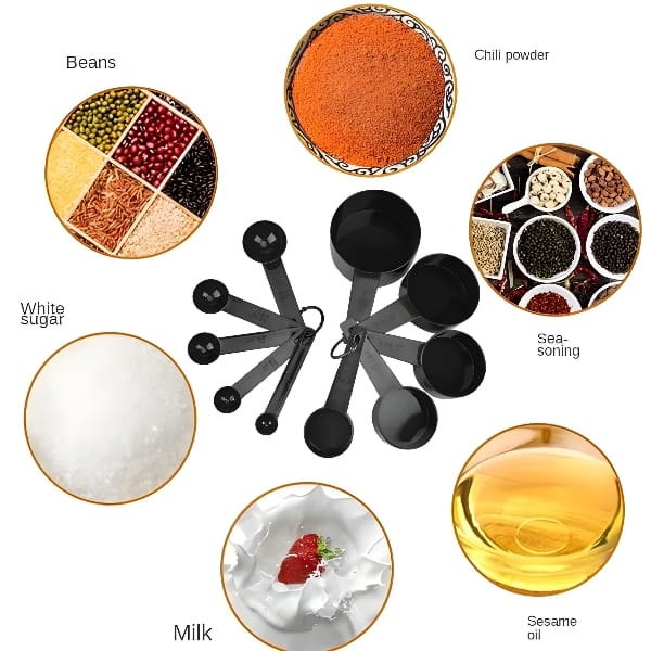 10pcs Kitchen Measuring Spoons Teaspoon Coffee Sugar Scoop Cake Baking Flour