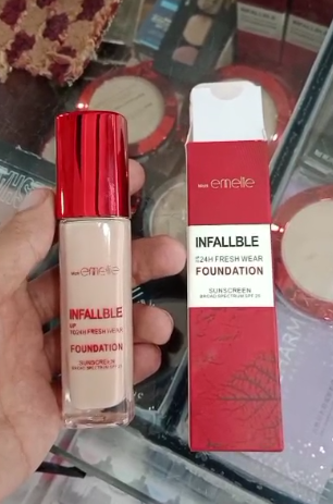 Emelie Infallible Fresh Wear Liquid Foundation With Sunscreen