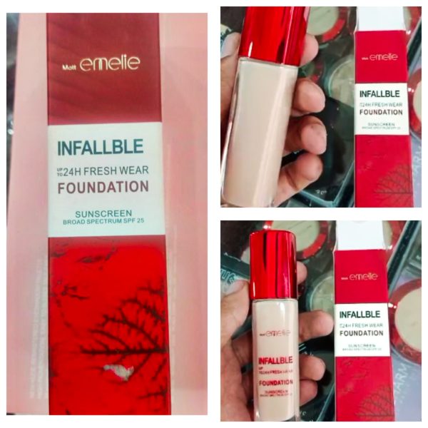 Emelie Infallible Fresh Wear Liquid Foundation With Sunscreen