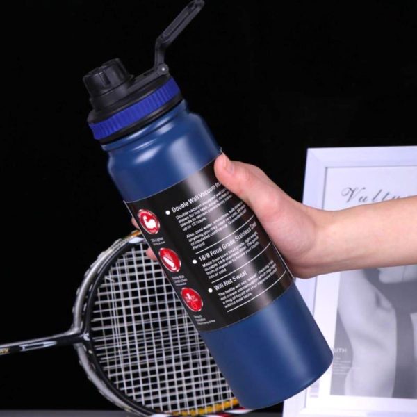 Insulated Vacuum Water Bottle [800ml] | Keeps Drinks Hot Or Cold (random Color)