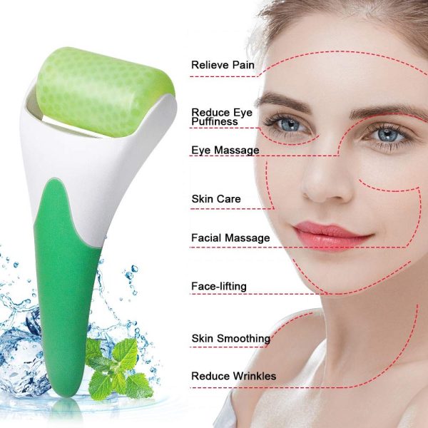 Marzahar Ice Roller For Face & Eye Puffiness Relief, Cold Gel Ice Face Roller