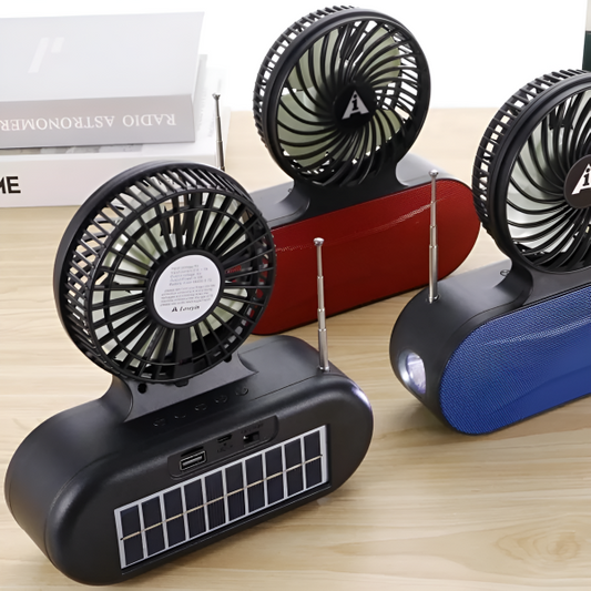 Solar Fan Bluetooth Speaker